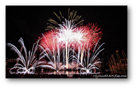 Fireworks photograph title=\Photograph © 2016 Mylene Salvas