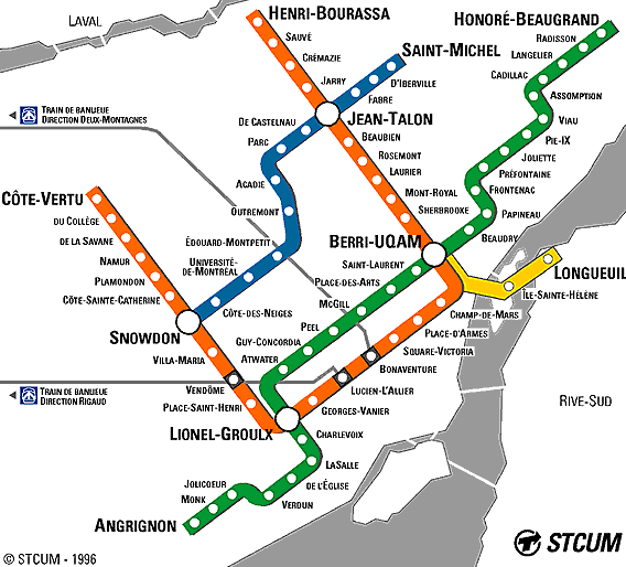 Montreal Metro Map